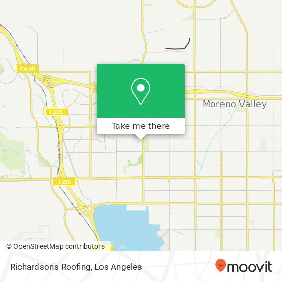 Richardson's Roofing map
