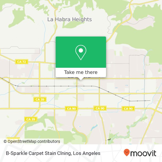 B-Sparkle Carpet Stain Clning map