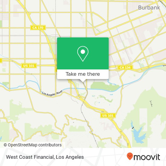 Mapa de West Coast Financial