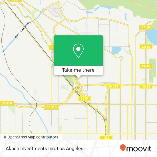 Mapa de Akash Investments Inc