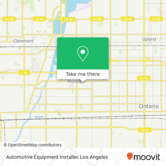 Mapa de Automotive Equipment Installer