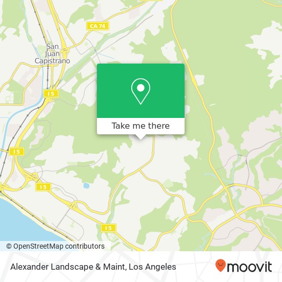 Mapa de Alexander Landscape & Maint