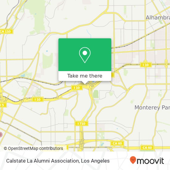 Mapa de Calstate La Alumni Association