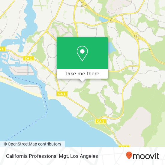 Mapa de California Professional Mgt