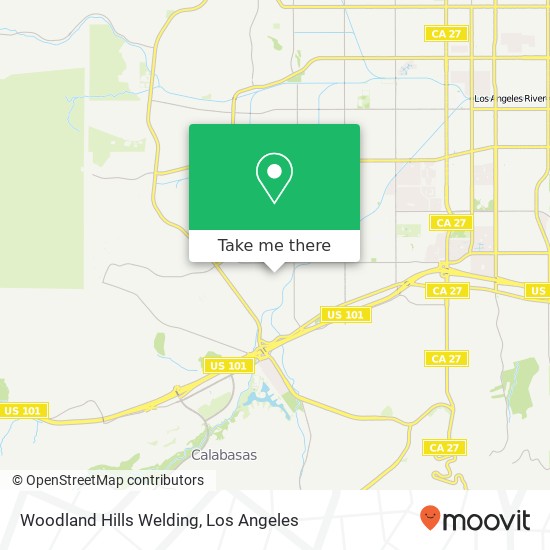 Woodland Hills Welding map