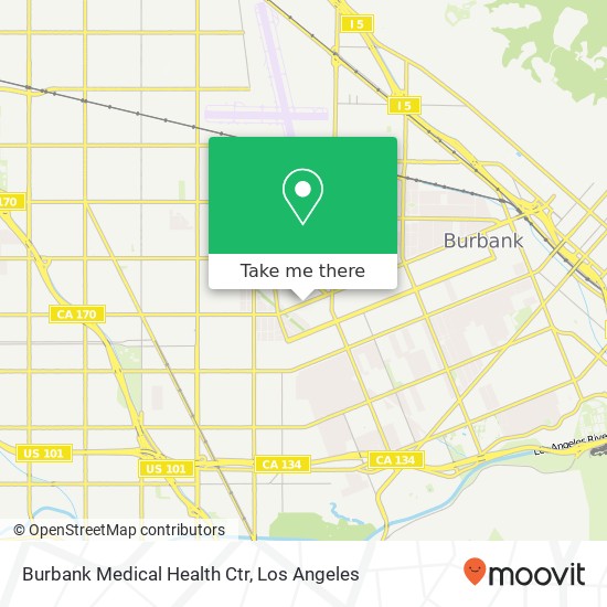 Mapa de Burbank Medical Health Ctr