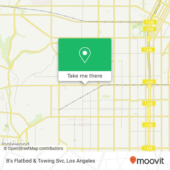 B's Flatbed & Towing Svc map