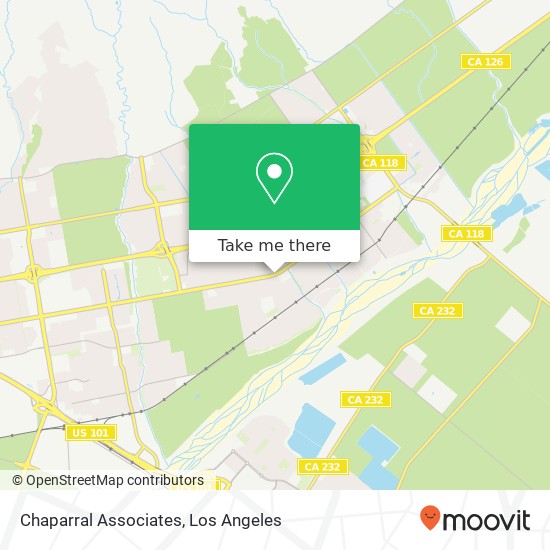 Chaparral Associates map