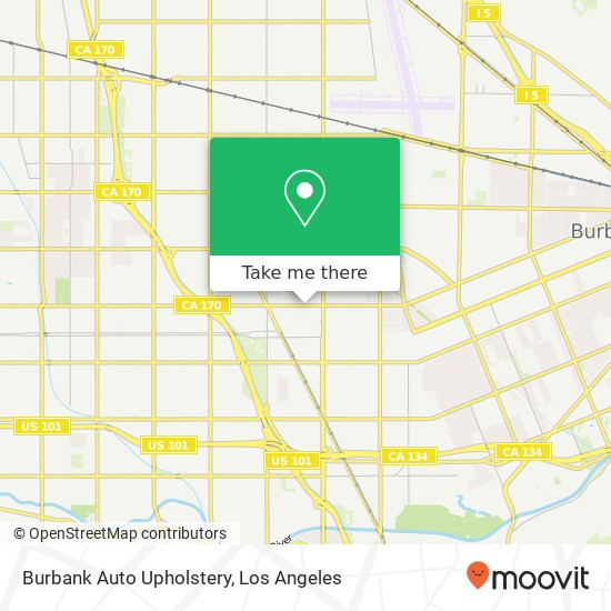 Burbank Auto Upholstery map