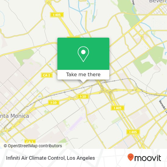 Infiniti Air Climate Control map