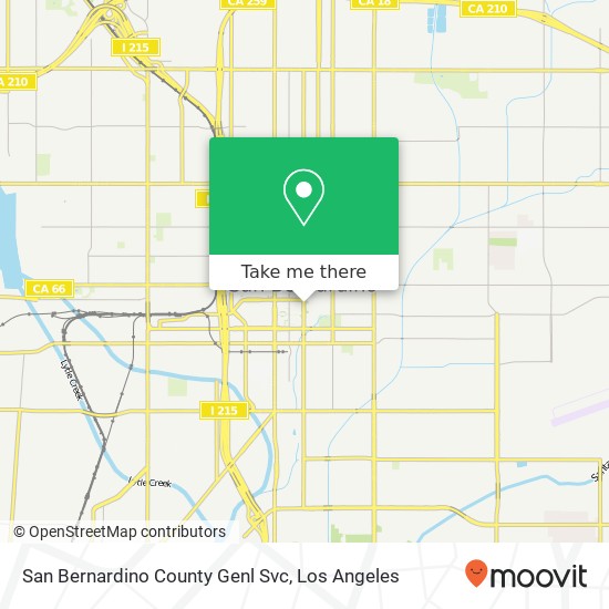 Mapa de San Bernardino County Genl Svc