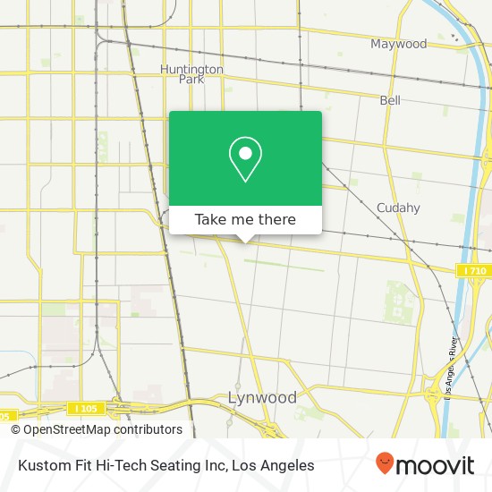 Mapa de Kustom Fit Hi-Tech Seating Inc