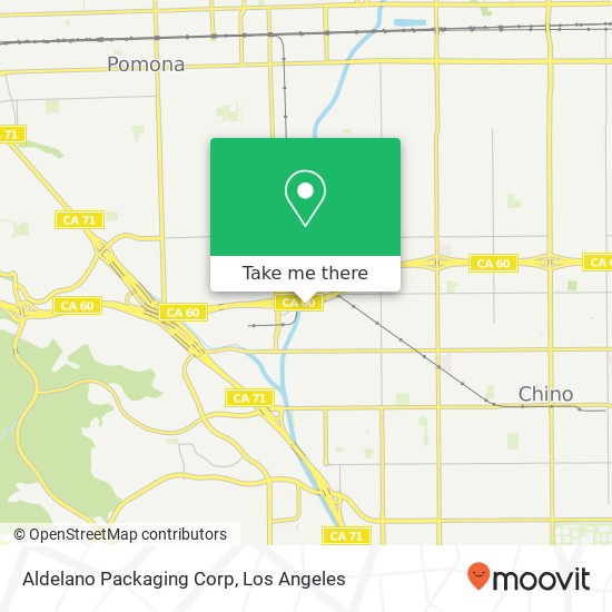 Aldelano Packaging Corp map