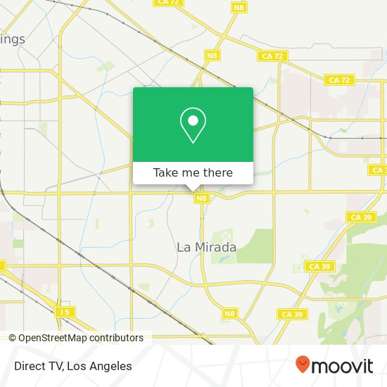 Direct TV map