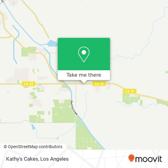 Kathy's Cakes map