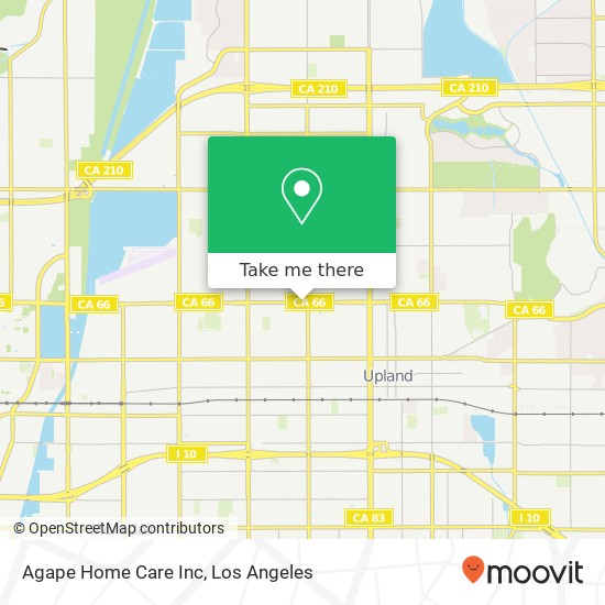 Agape Home Care Inc map