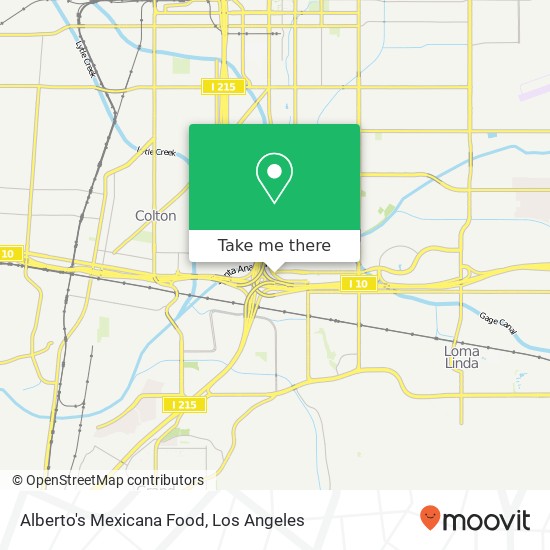 Alberto's Mexicana Food map