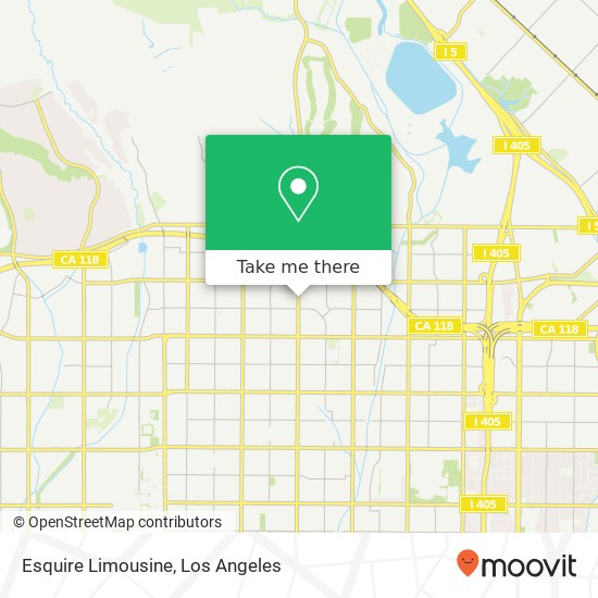 Esquire Limousine map