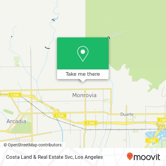 Costa Land & Real Estate Svc map