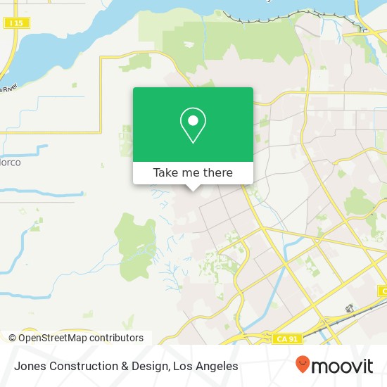 Jones Construction & Design map