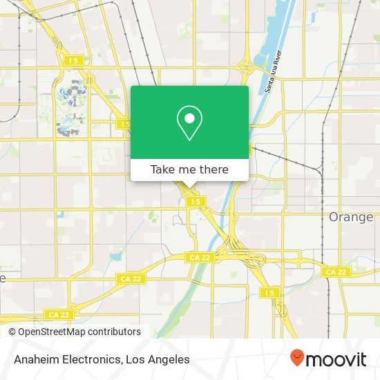 Anaheim Electronics map