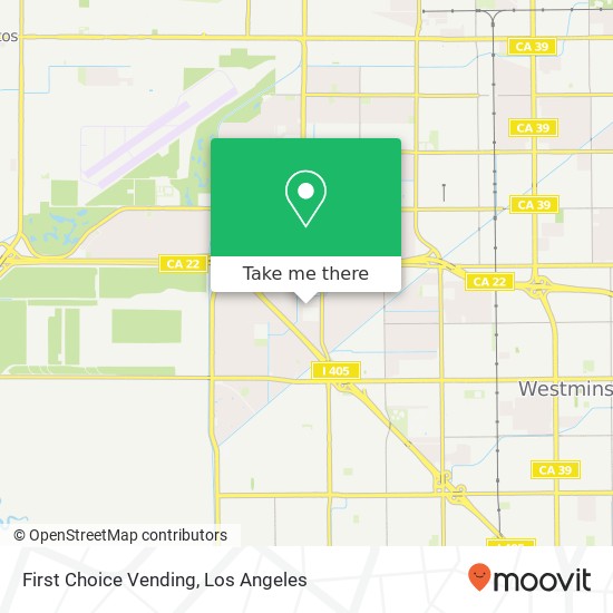 Mapa de First Choice Vending