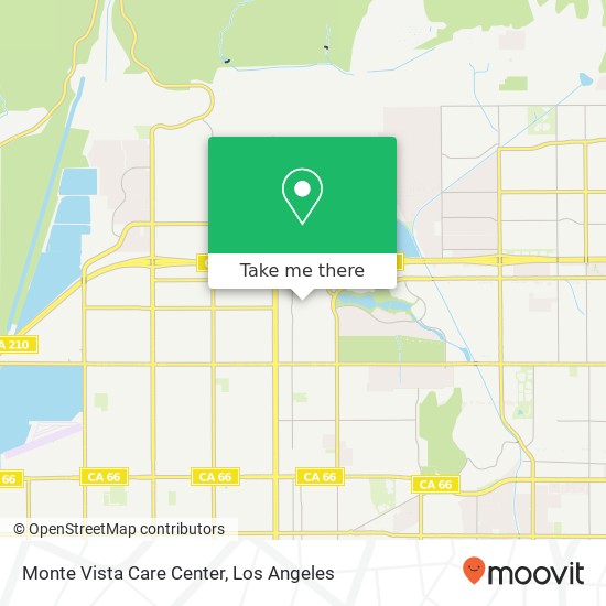 Monte Vista Care Center map