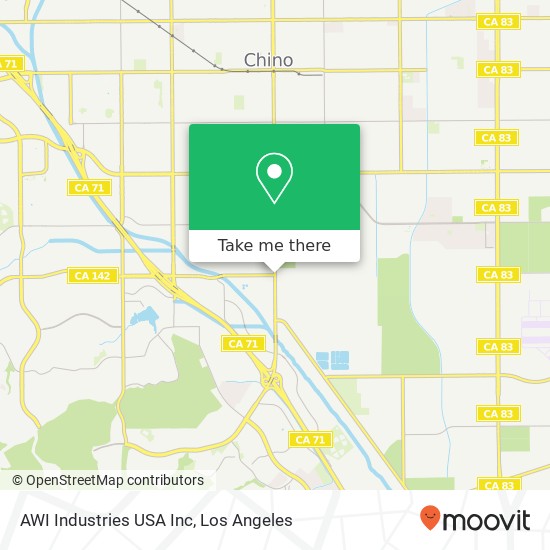 Mapa de AWI Industries USA Inc