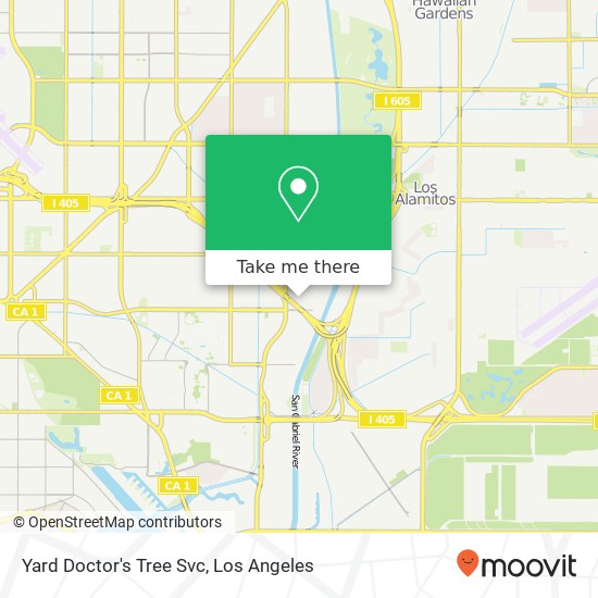 Yard Doctor's Tree Svc map