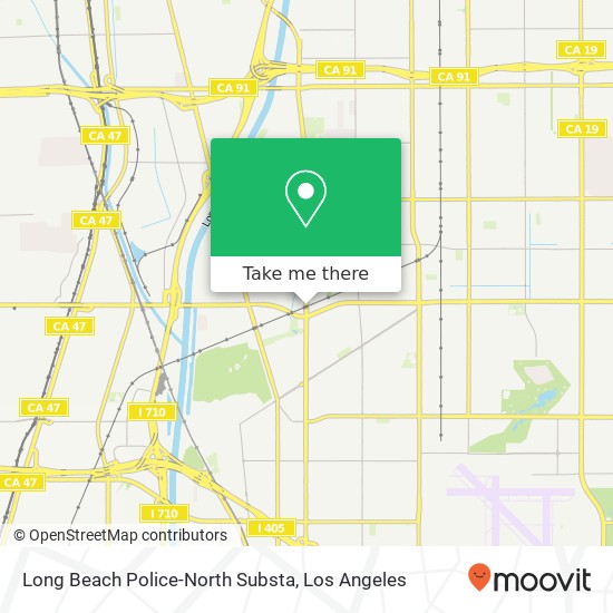 Long Beach Police-North Substa map