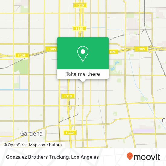 Gonzalez Brothers Trucking map