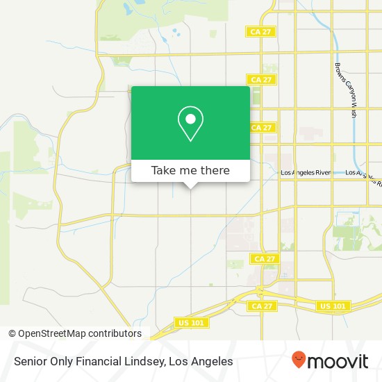 Senior Only Financial Lindsey map