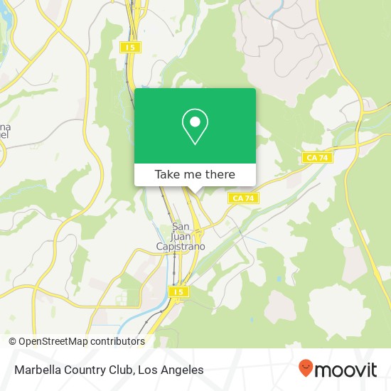 Marbella Country Club map