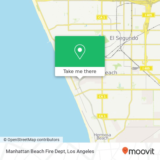 Manhattan Beach Fire Dept map