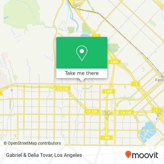 Gabriel & Delia Tovar map