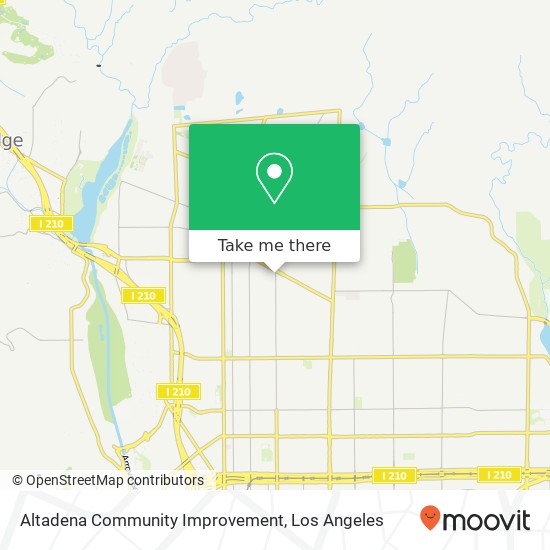 Mapa de Altadena Community Improvement