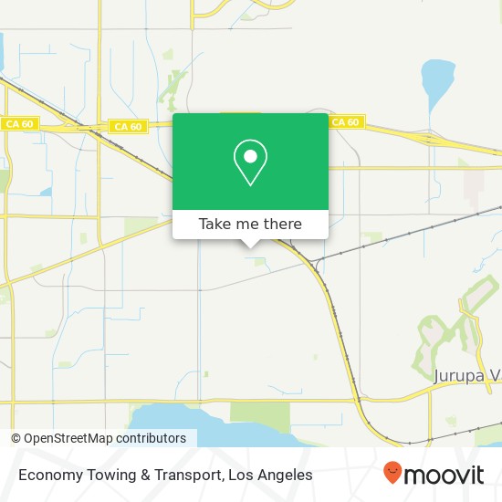 Mapa de Economy Towing & Transport