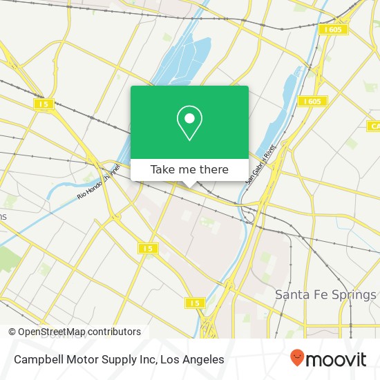 Campbell Motor Supply Inc map