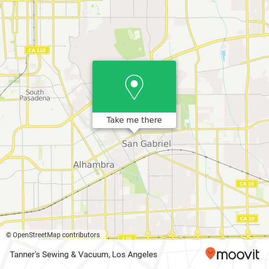 Mapa de Tanner's Sewing & Vacuum