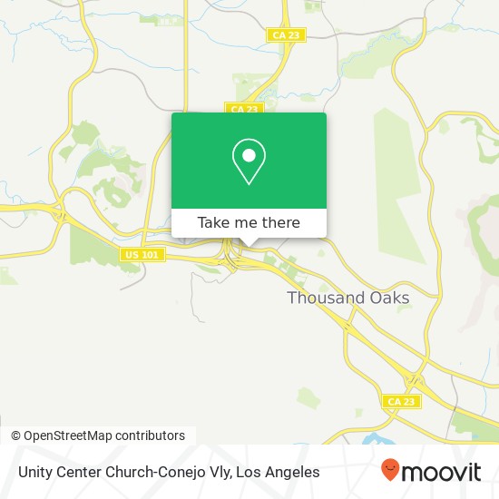 Mapa de Unity Center Church-Conejo Vly