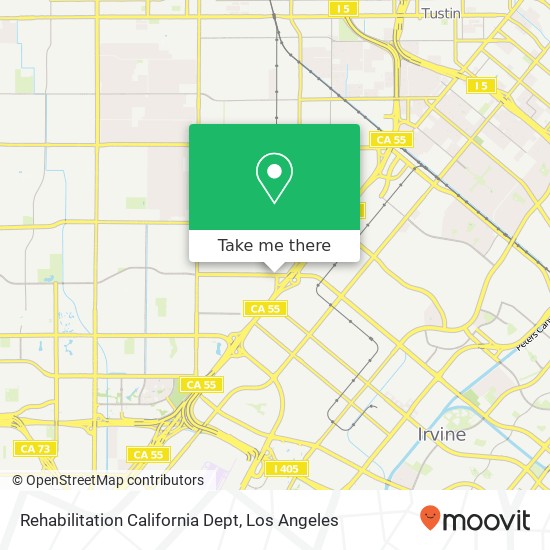 Rehabilitation California Dept map