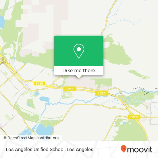 Mapa de Los Angeles Unified School