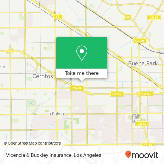 Vicencia & Buckley Insurance map