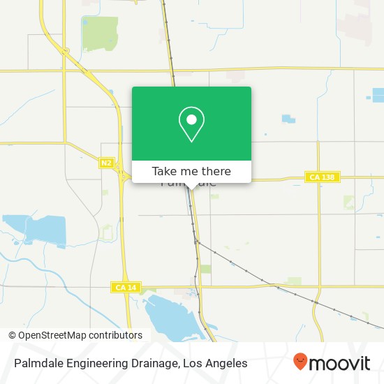 Palmdale Engineering Drainage map