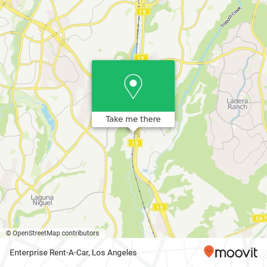 Enterprise Rent-A-Car map