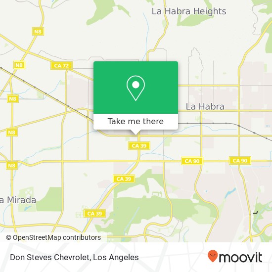 Don Steves Chevrolet map