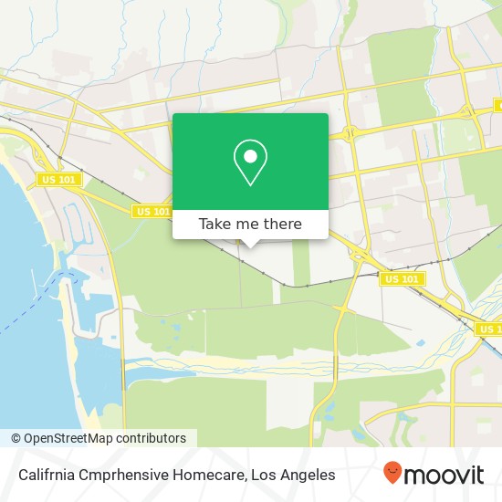 Califrnia Cmprhensive Homecare map