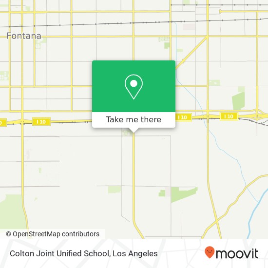 Colton Joint Unified School map