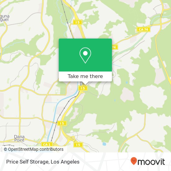 Mapa de Price Self Storage