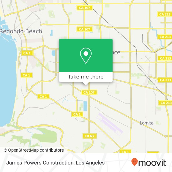 James Powers Construction map